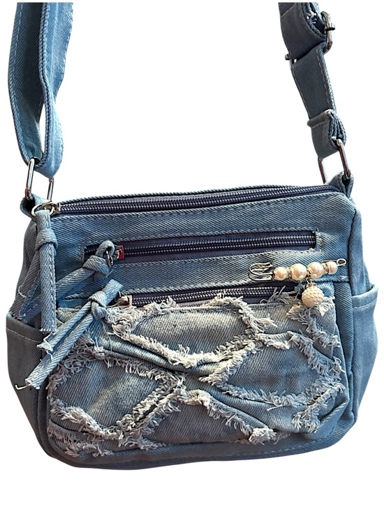 Handbags - 💙 Denim Blue Fringe Crossbody Bag - Women